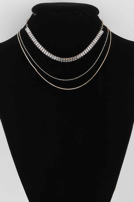 Multi Crystal Bead Necklace