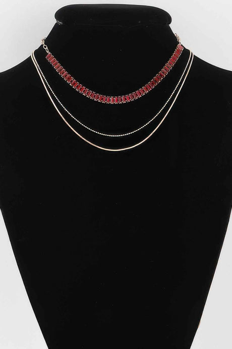 Multi Crystal Bead Necklace