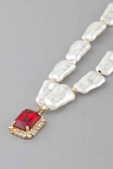 Multi Stone Pendant Necklace