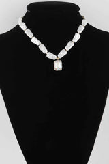 Multi Stone Pendant Necklace
