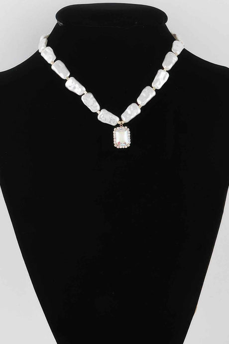 Multi Stone Pendant Necklace