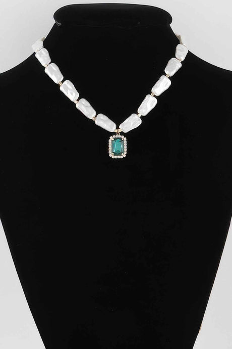 Multi Stone Pendant Necklace
