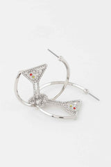 Cocktail Hoop Earrings