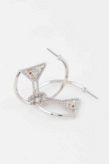Cocktail Hoop Earrings