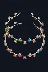 Rhinestone Hoop Earring