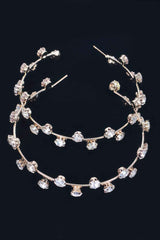 Rhinestone Hoop Earring