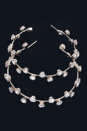 Rhinestone Hoop Earring