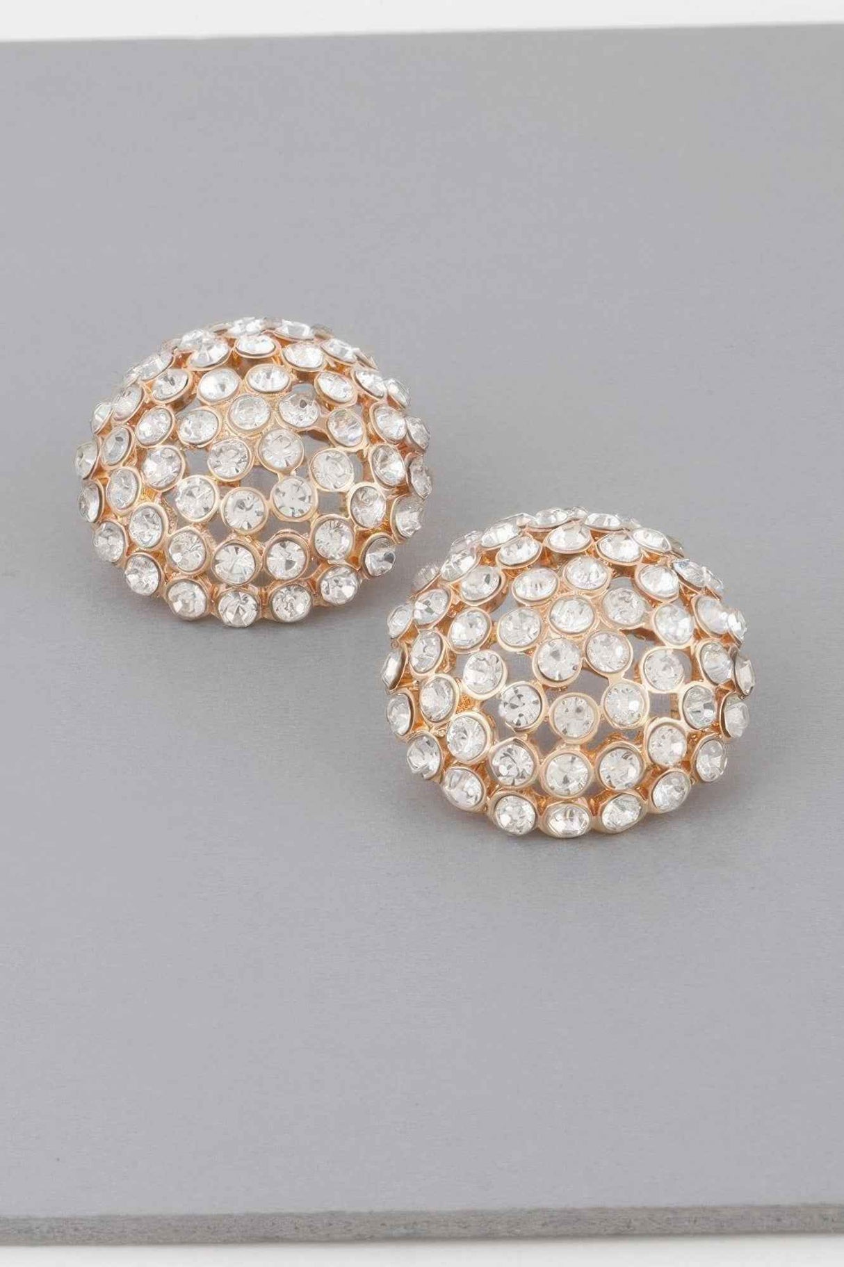 Rhinestone Stud Earrings