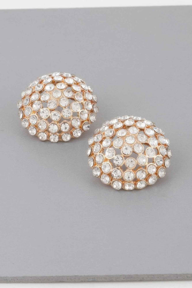 Rhinestone Stud Earrings