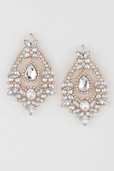Open Crystal Drop Earrings