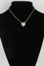 Rhinestone Heart Chain Necklace