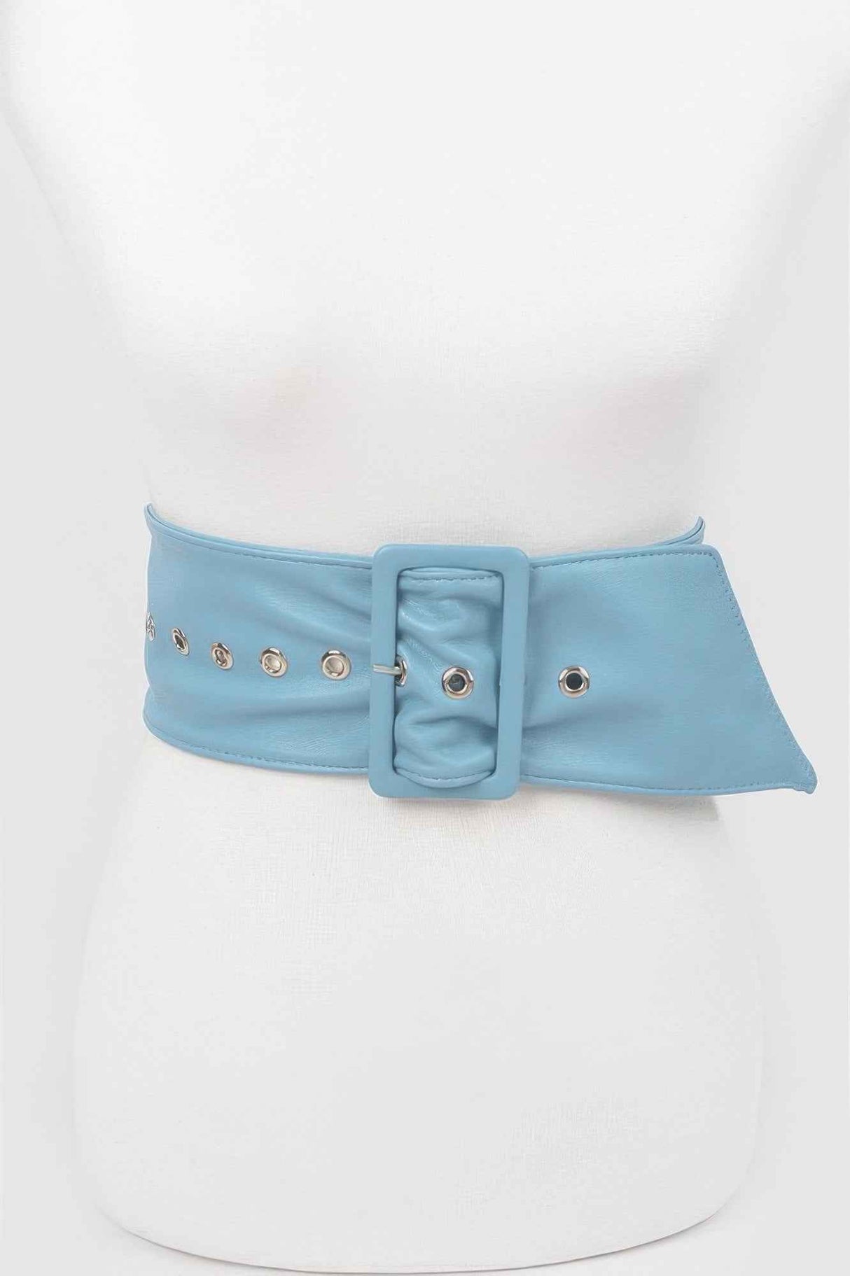 Monotone Leather Buckle Belt