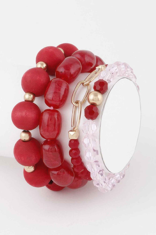 Multi Crystal Beaded Bracelet
