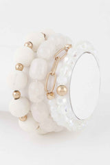 Multi Crystal Beaded Bracelet