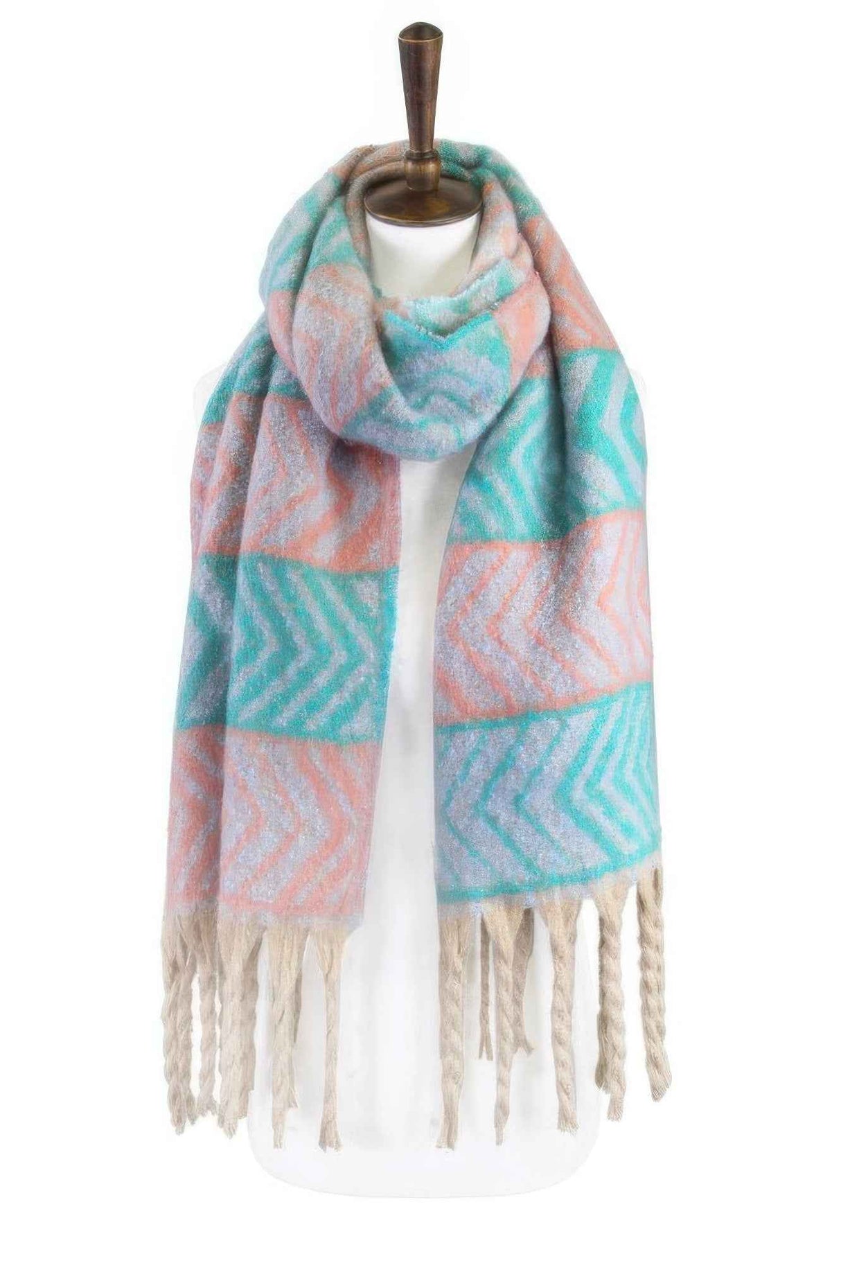 Two Toned Fringe Scarf
