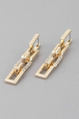Link Chain Drop Earrings