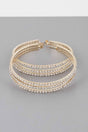 Triple Jewel Hoop Earrings