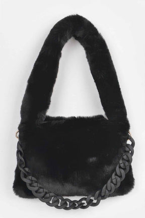 Faux Fur Shoulder Bag