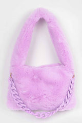 Faux Fur Shoulder Bag
