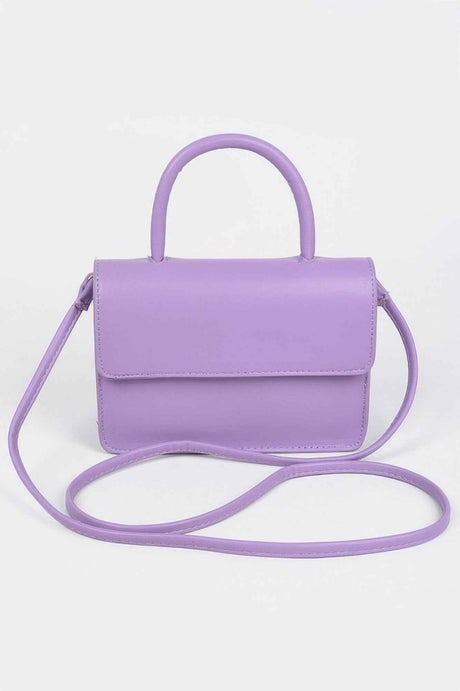 Faux Leather Pleated Shoulder Strap Bag
