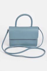 Faux Leather Pleated Shoulder Strap Bag