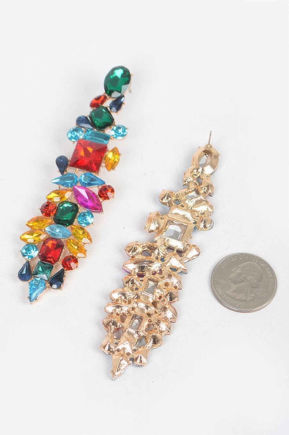 Multi Rhinestone Earring