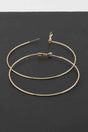 Engraved Thin Hoop Earrings