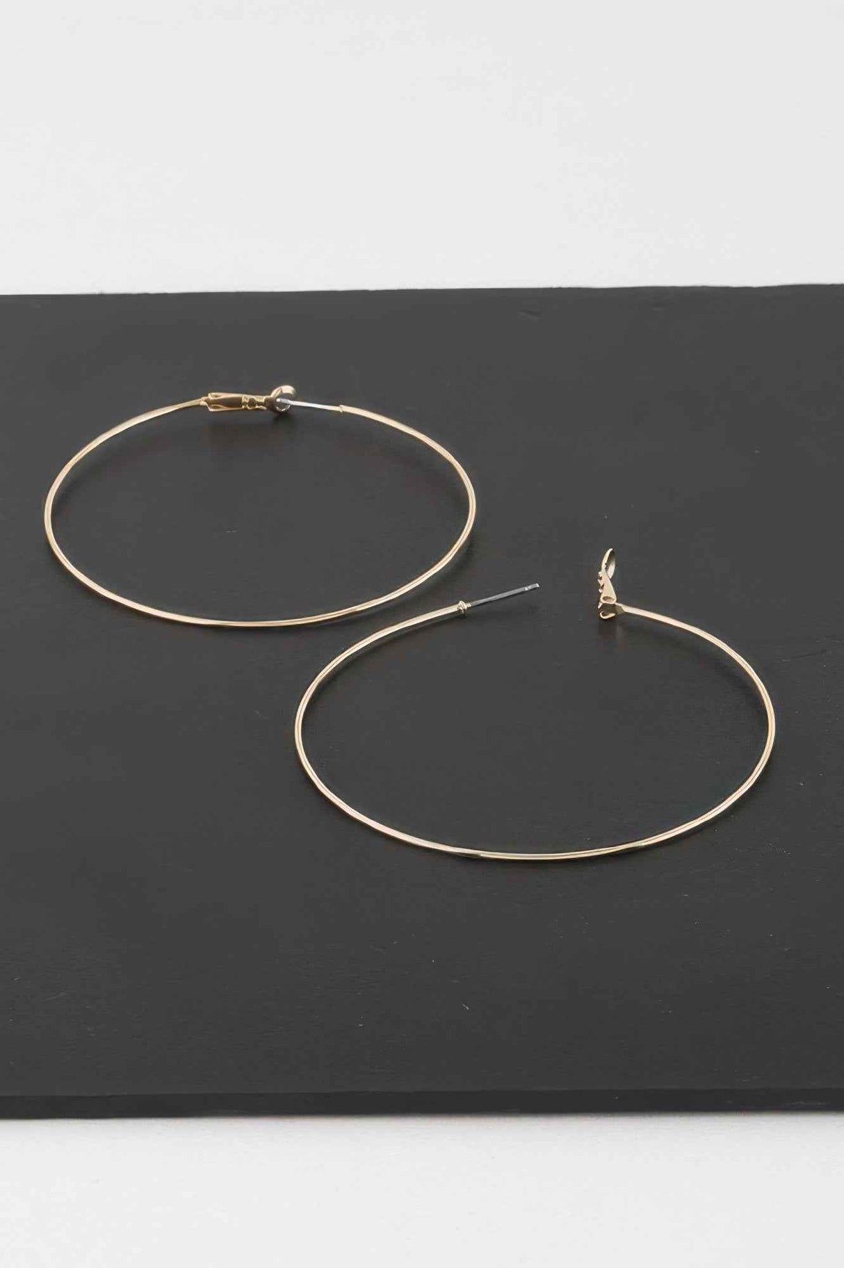 Engraved Thin Hoop Earrings