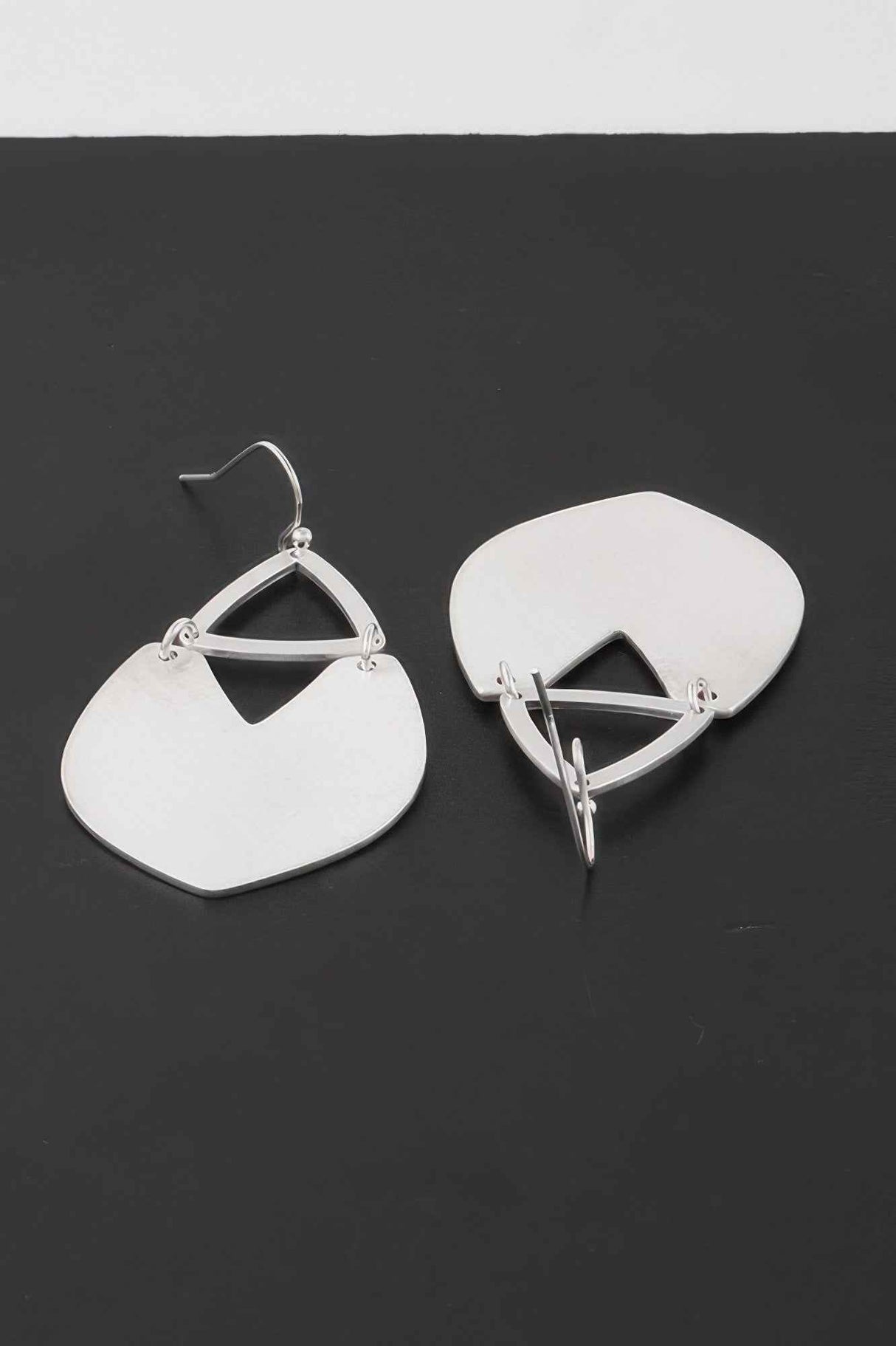 Geometric Fan Drop Earrings