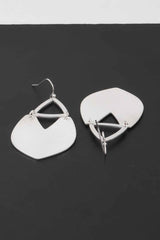 Geometric Fan Drop Earrings