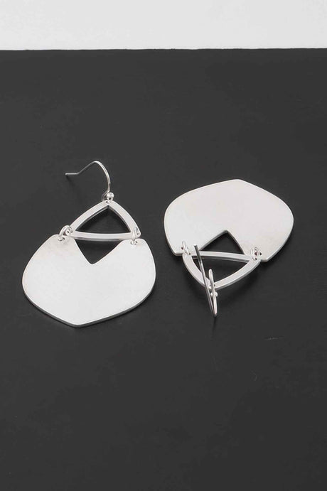 Geometric Fan Drop Earrings