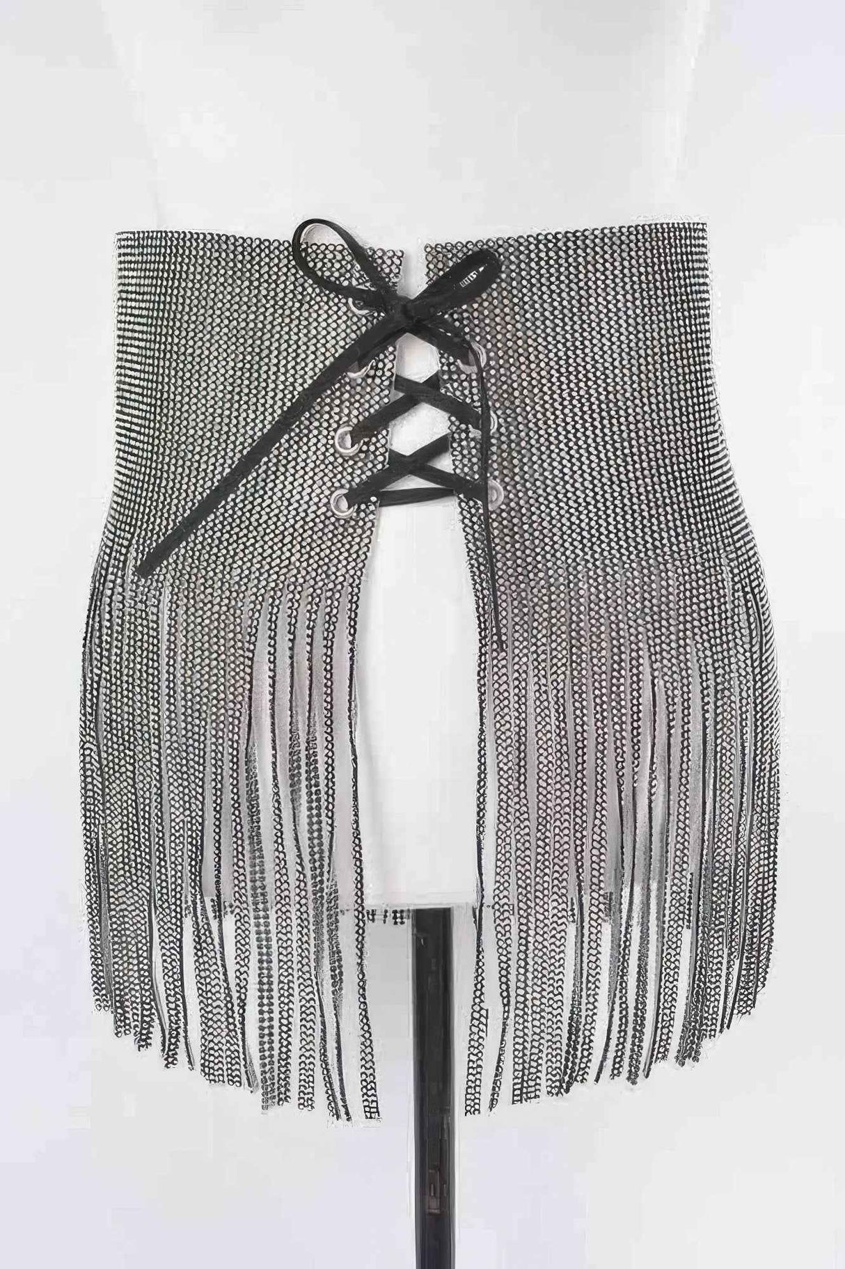 Rhinestone Fringe Belt