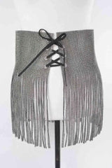 Rhinestone Fringe Belt