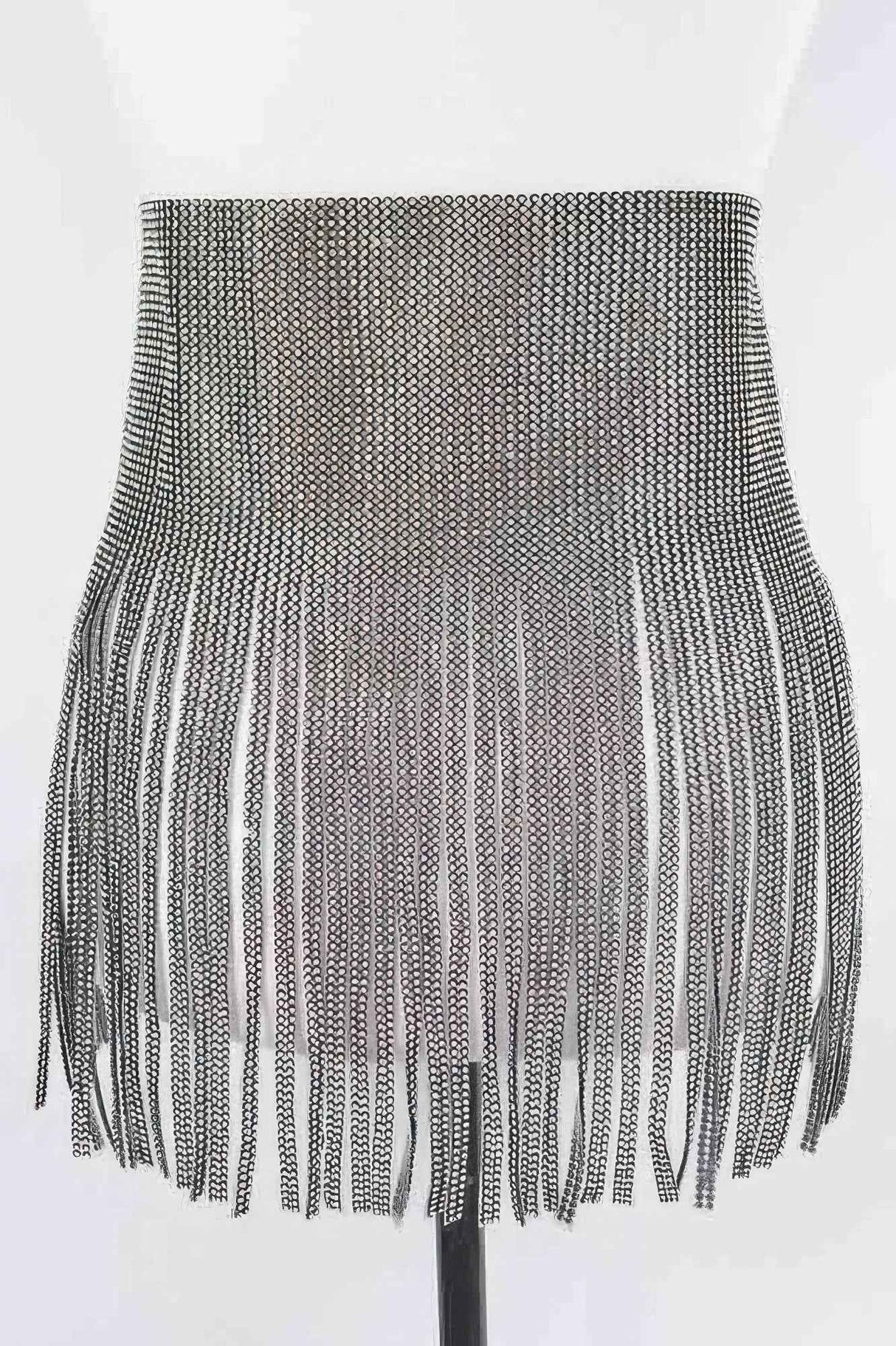 Rhinestone Fringe Belt
