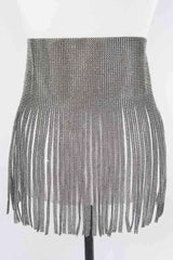 Rhinestone Fringe Belt