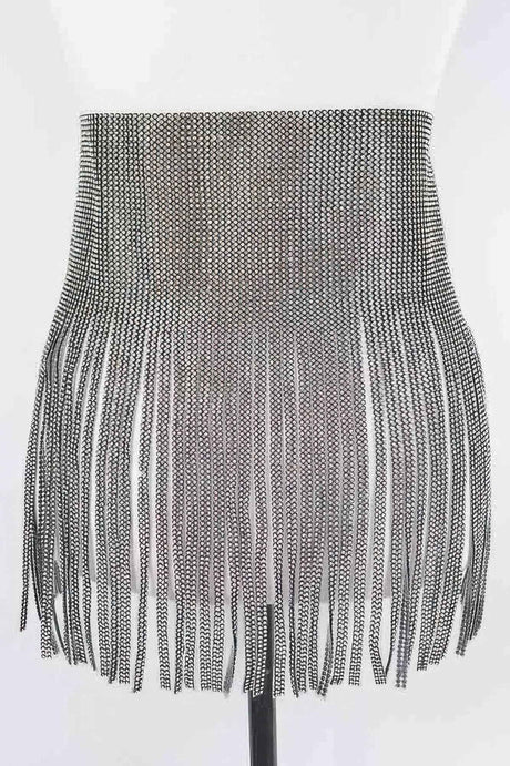 Rhinestone Fringe Belt