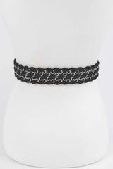 Multi Metal Eyelet Belt
