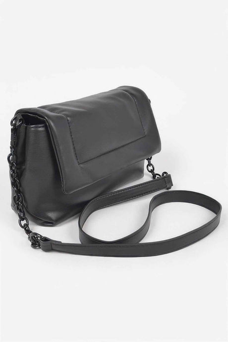 Faux Leather Shoulder Bag