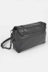 Faux Leather Shoulder Bag