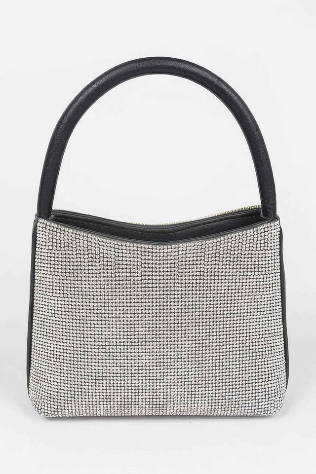 Rhinestone Top Handle Bag