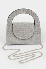 Rhinestone Top Handle Bag