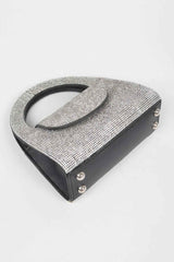 Rhinestone Top Handle Bag