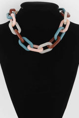 Two Toned Link Chain Necklace