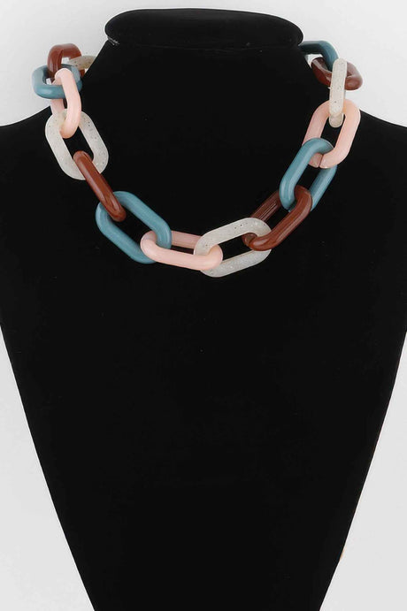 Two Toned Link Chain Necklace