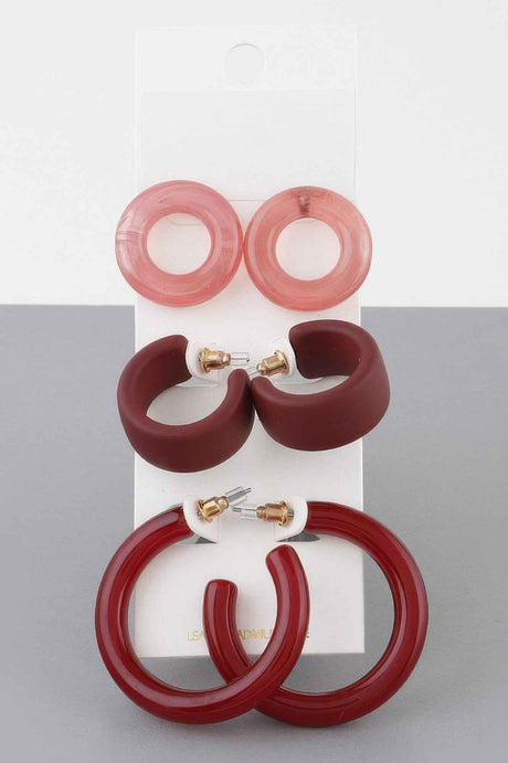 Multi Hoop Earrings Set