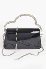 Glitter Rhinestone Handle Bag
