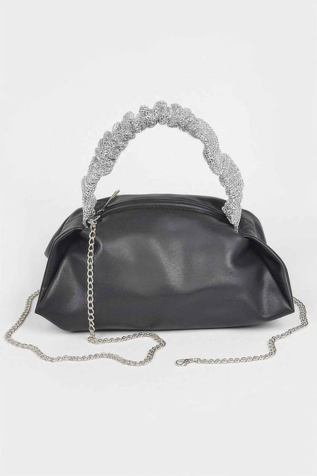 Faux Leather Shoulder Bag