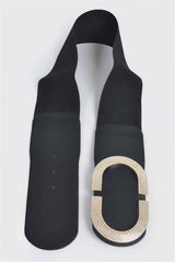 Rhinestone Buckle Stretch Belt