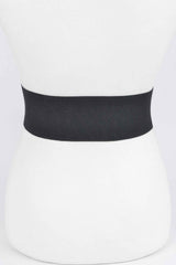 Faux Pearl Buckle Stretch Belt