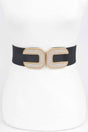 Rhinestone Buckle Stretch Belt